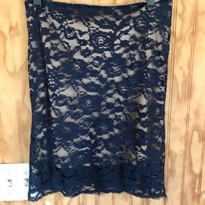 Blue Lace Skirt